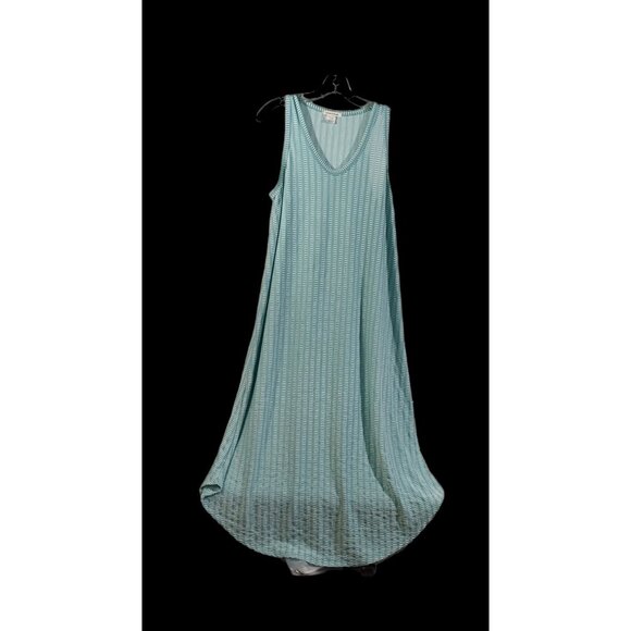 Anthropologie Dresses & Skirts - Anthropologie Caution To The Wind Blue Green Long Maxi Dress USA Women M
